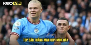 top bàn thắng Man City mùa này
